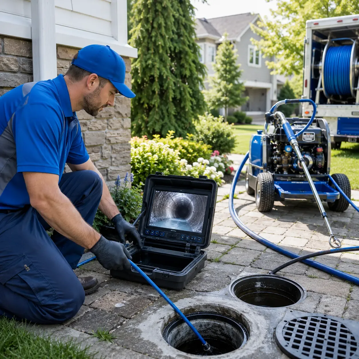 Outdoor drain cleaning professionals serving Singer, LA
